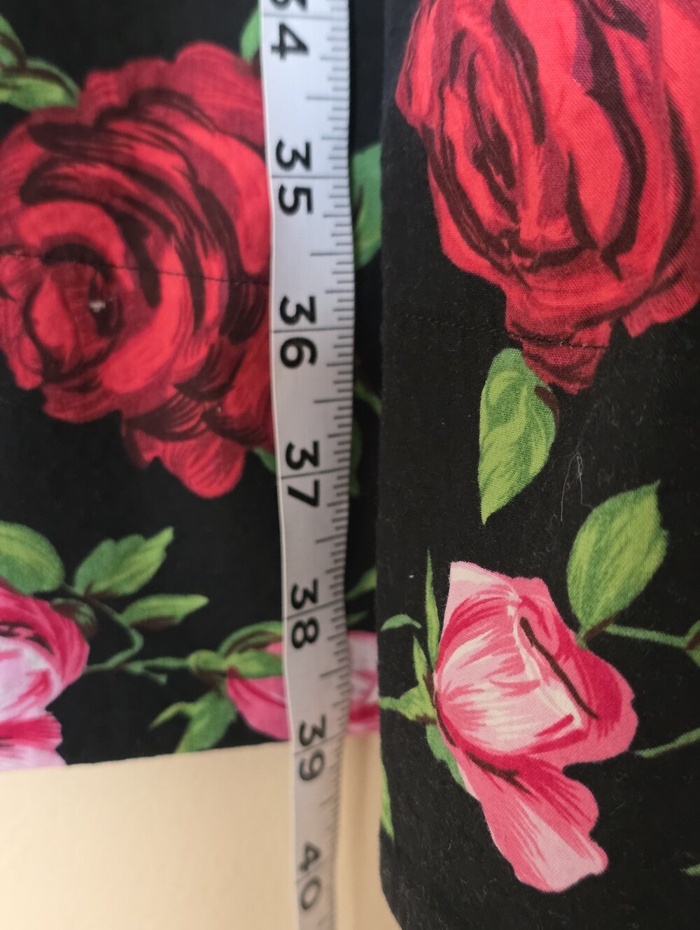 Betsey Johnson Romantic Rose Print Fit & Flare Dress Sz 4 USA Pin Up Rockabilly - Picture 13 of 13
